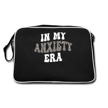 In My Anxiety Era Funny Rethinking - Retro Bag - black/white - Back