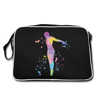Diving, Synchronized Diving, Artistic Jumping - Retro Bag - black/white - Back