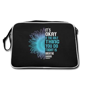 Suicide Prevention Awareness - Retro Bag - black/white - Back