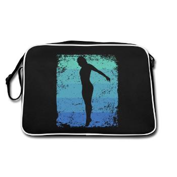 Diving, Artistic Jumping, Synchronized Diving - Retro Bag - black/white - Back