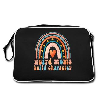 Weird Moms Build Character - Retro Bag - black/white - Back