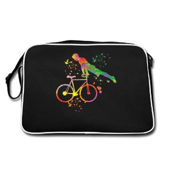 Artistic Cycling Artistic Cyclist - Retro Bag - black/white - Back