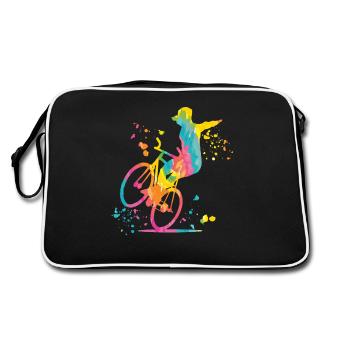 Artistic Cycling Artistic Cyclist - Retro Bag - black/white - Back