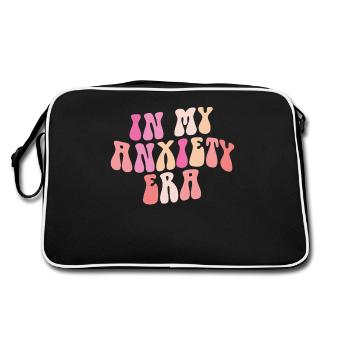 In My Anxiety Era Funny Rethinking - Retro Bag - black/white - Back