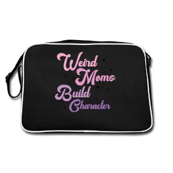 Weird Moms Build Character - Retro Bag - black/white - Back