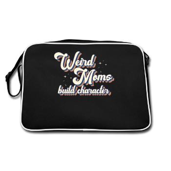 Weird Moms Build Character - Retro Bag - black/white - Back