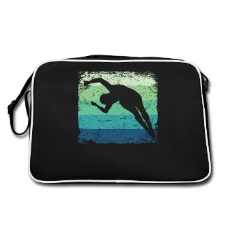 Synchronisierter Wassertaucher High Diver - Retro Tasche - Schwarz/Weiß - Hinten