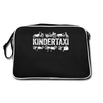 Cargo Enfant Taxi Cargo Vélo Cargobike - Sac Retro - noir/blanc - Dos