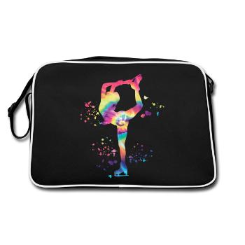 Patineur artistique Patinage sur glace Patinage artistique - Sac Retro - noir/blanc - Dos