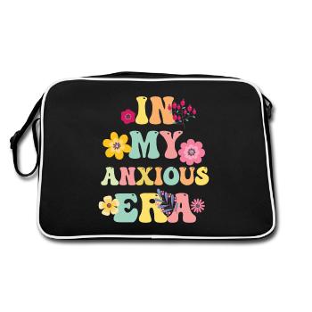 In My Anxiety Era Funny Rethinking - Retro Bag - black/white - Back
