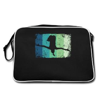 Synchronisierter Wassertaucher High Diver - Retro Tasche - Schwarz/Weiß - Hinten
