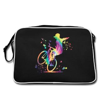 Artistic Cycling Artistic Cyclist - Retro Bag - black/white - Back