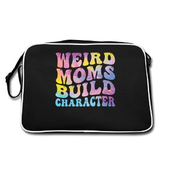Weird Moms Build Character - Retro Bag - black/white - Back