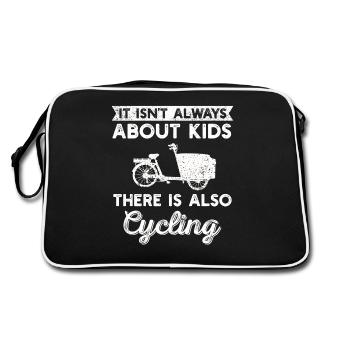 Vélo Cargo Parents Vélo Cargobike - Sac Retro - noir/blanc - Dos