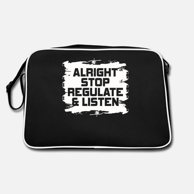 Stop Regulating and Listening Teacher Retro Bag