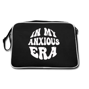In My Anxiety Era Funny Rethinking - Retro Bag - black/white - Back