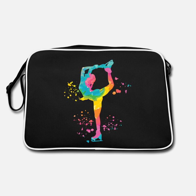 Eiskunstläufer Schlittschuhlaufen Eiskunstlauf Retro Tasche