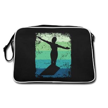 Synchronisierter Wassertaucher High Diver - Retro Tasche - Schwarz/Weiß - Hinten