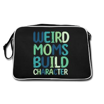 Weird Moms Build Character - Retro Bag - black/white - Back