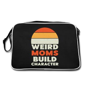 Weird Moms Build Character - Retro Bag - black/white - Back