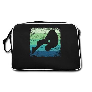 Diving, Artistic Jumping, Synchronized Diving - Retro Bag - black/white - Back