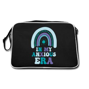 In My Anxiety Era Funny Rethinking - Retro Bag - black/white - Back