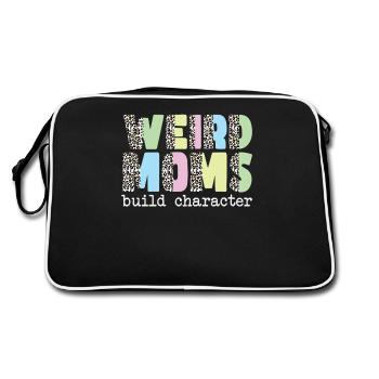 Weird Moms Build Character - Retro Bag - black/white - Back