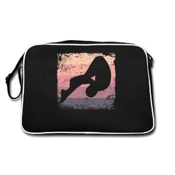 Diving, Artistic Jumping, Synchronized Diving - Retro Bag - black/white - Back