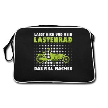 Vélo Cargo Rétro Vélo Cargo Cargobike - Sac Retro - noir/blanc - Dos