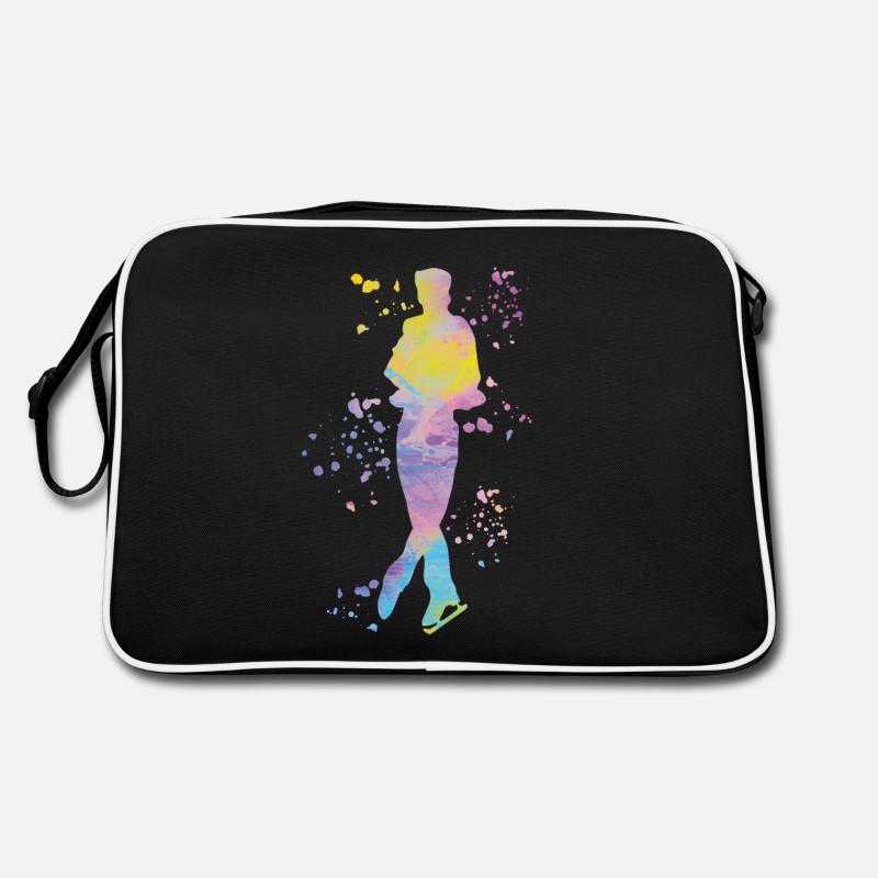 Eiskunstläufer Schlittschuhlaufen Eiskunstlauf Retro Tasche