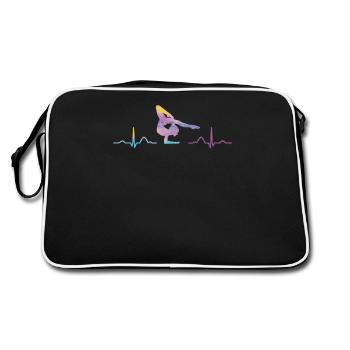 Gymnastik Ekg Boden Rhythmische Gymnastik - Retro Tasche - Schwarz/Weiß - Hinten