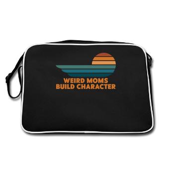 Weird Moms Build Character - Retro Bag - black/white - Back
