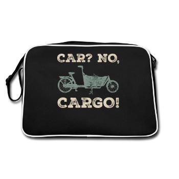 Voiture Pas De Cargaison Vélo Cargobike - Sac Retro - noir/blanc - Dos