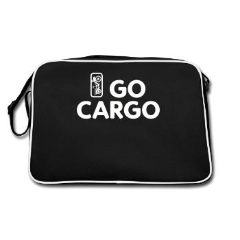I Go Cargo Bicycle Vélo cargo vintage - Sac Retro - noir/blanc - Dos