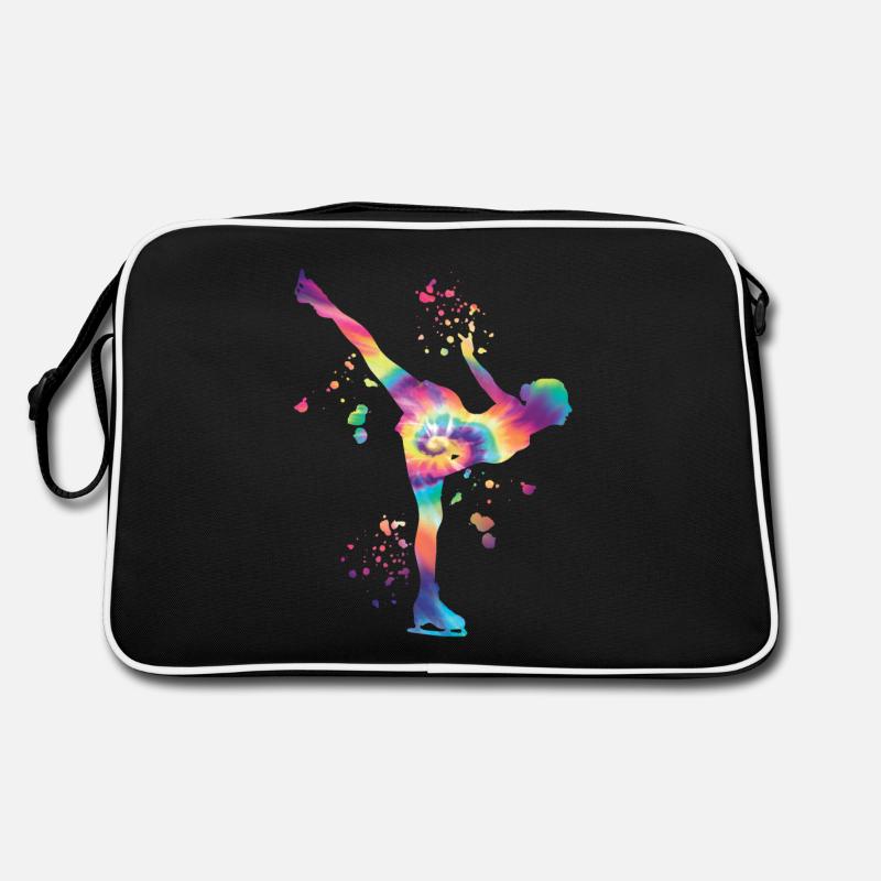 Eiskunstläufer Schlittschuhlaufen Eiskunstlauf Retro Tasche
