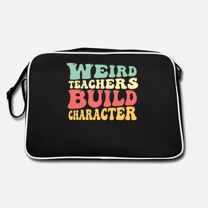 Seltsame Lehrer Lustige Schullehrer Retro Tasche