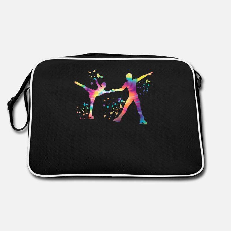 Eiskunstläufer Schlittschuhlaufen Eiskunstlauf Retro Tasche