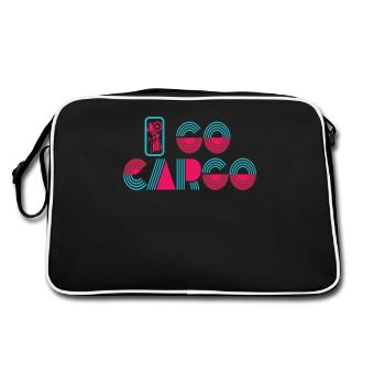 I Go Cargo Bicycle Vélo cargo vintage - Sac Retro - noir/blanc - Dos