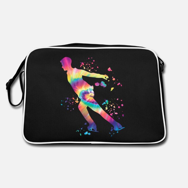 Eiskunstläufer Schlittschuhlaufen Eiskunstlauf Retro Tasche