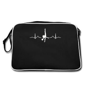 Gymnast With Ball Rhythmic Gymnastics - Retro Bag - black/white - Back
