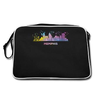 Memphean Skyline Memphis - Retro Bag - black/white - Back