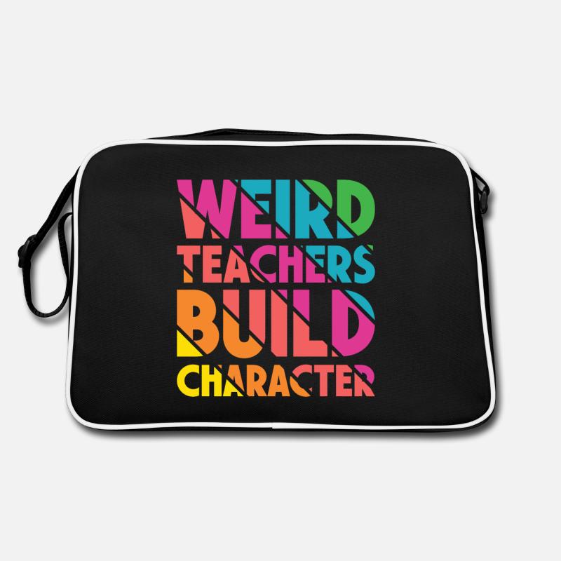Seltsame Lehrer Lustige Schullehrer Retro Tasche