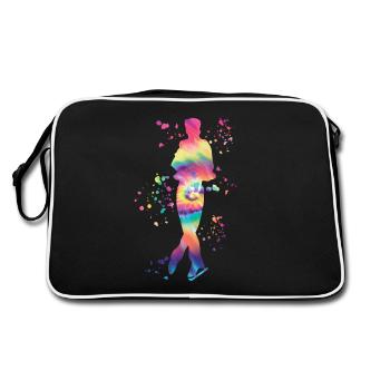 Patineur artistique Patinage sur glace Patinage artistique - Sac Retro - noir/blanc - Dos