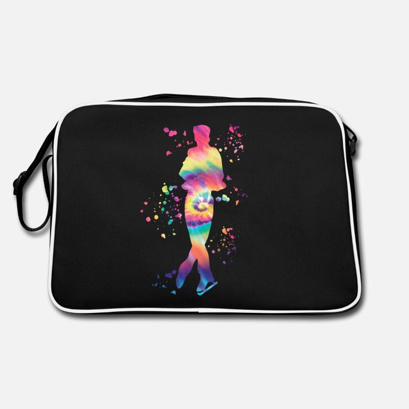 Eiskunstläufer Schlittschuhlaufen Eiskunstlauf Retro Tasche