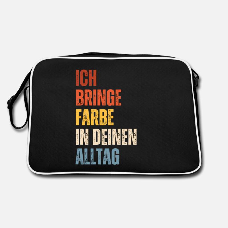 Ich Bringe Farbe Maler Papa Lackierer Retro Tasche