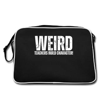 Weird Teachers Build Character Teacher - Retro Bag - black/white - Back