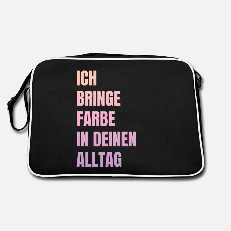 Ich Bringe Farbe Maler Papa Lackierer Retro Tasche