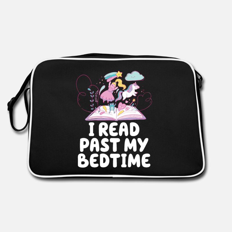 I read unicorn after bedtime Retro Bag