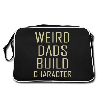 Pères étranges Forme Personnage Père drôle - Sac Retro - noir/blanc - Dos