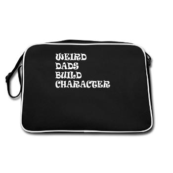 Pères étranges Forme Caractère Père drôle - Sac Retro - noir/blanc - Dos